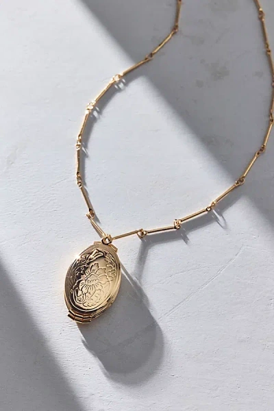 Urban Outfitters Sienna Triple Locket Necklace In Gold, Women's At