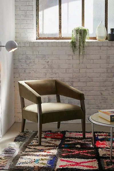 Urban Outfitters Silas Arm Chair In Olive