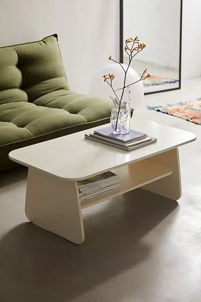 Urban Outfitters Silas Wood Coffee Table In Ivory At