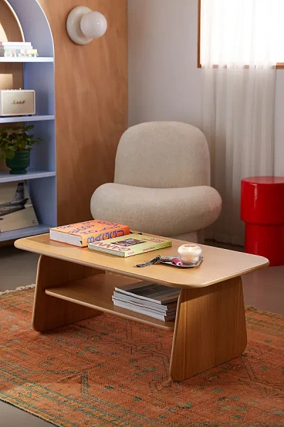 Urban Outfitters Silas Wood Coffee Table In Natural At