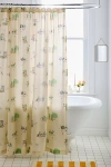 Urban Outfitters Silly Frog Patterned Shower Curtain In Butter At  In Yellow