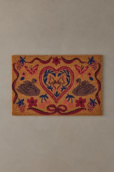 Urban Outfitters Simone Enchanting Coir Doormat In Brown At
