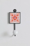 Urban Outfitters Single Tile Icon Wall Hook In Orange At  In White