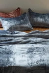 Urban Outfitters Skye Velvet Duvet Cover In Slate At  In Blue