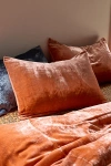 Urban Outfitters Skye Velvet Sham Set In Rust At