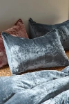 Urban Outfitters Skye Velvet Sham Set In Slate At