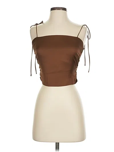 Pre-owned Urban Outfitters Sleeveless Blouse In Brown