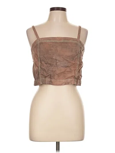 Pre-owned Urban Outfitters Sleeveless Blouse In Brown