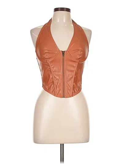 Urban Outfitters Sleeveless Blouse In Orange