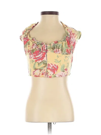 Pre-owned Urban Outfitters Sleeveless Blouse In Yellow