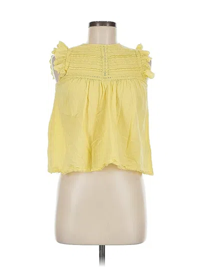 Pre-owned Urban Outfitters Sleeveless Blouse In Yellow