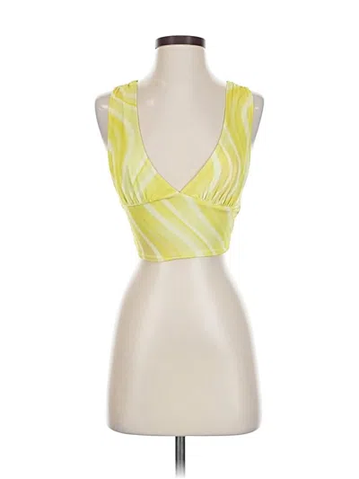Pre-owned Urban Outfitters Sleeveless Blouse In Yellow