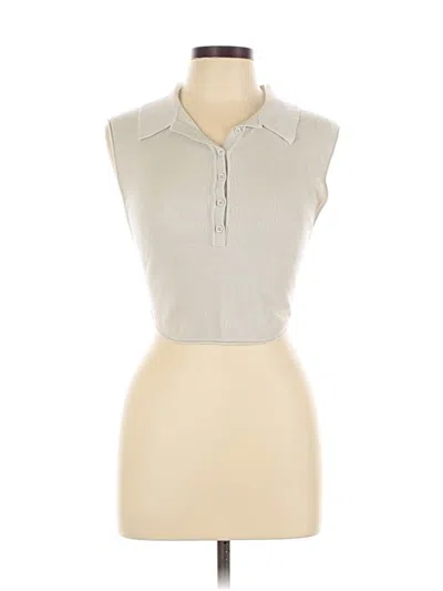 Pre-owned Urban Outfitters Sleeveless T-shirt In Silver