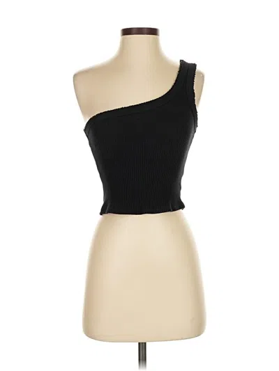 Pre-owned Urban Outfitters Sleeveless Top Black One Shoulder Neckline Tops