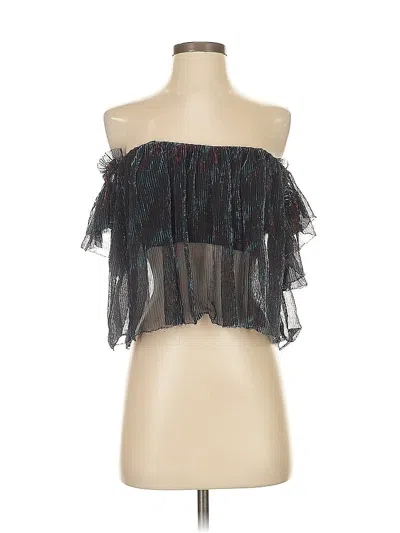 Pre-owned Urban Outfitters Sleeveless Top Black Strapless Neckline Tops