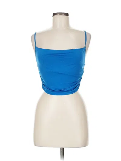 Pre-owned Urban Outfitters Sleeveless Top Blue Strapless Neckline Tops