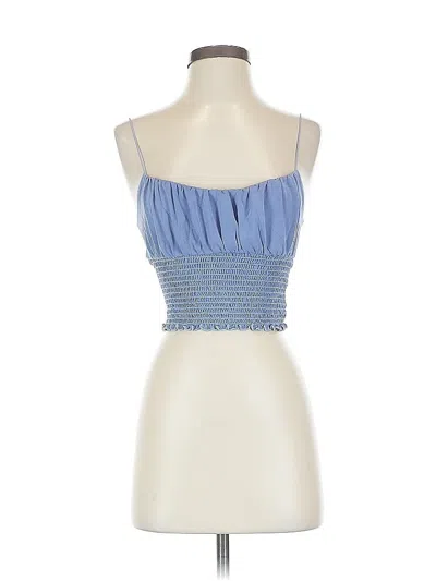 Pre-owned Urban Outfitters Sleeveless Top Blue Strapless Neckline Tops
