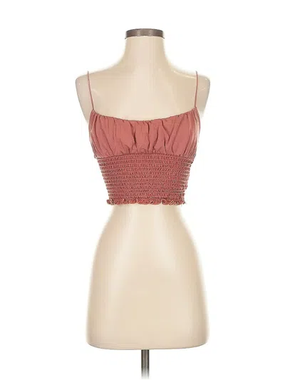 Pre-owned Urban Outfitters Sleeveless Top Burgundy Sweetheart Neckline Tops