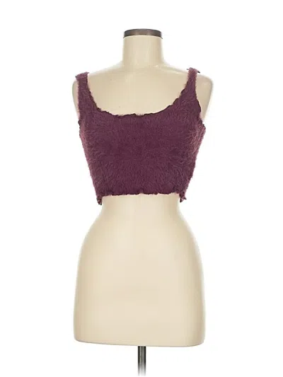 Pre-owned Urban Outfitters Sleeveless Top Burgundy Sweetheart Neckline Tops