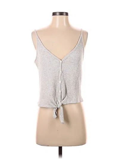 Pre-owned Urban Outfitters Sleeveless Top Gray Plunge Neckline Tops