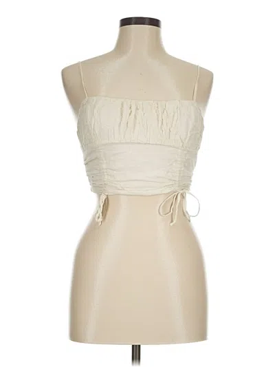 Pre-owned Urban Outfitters Sleeveless Top Ivory Strapless Neckline Tops