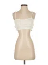 Urban Outfitters Sleeveless Top Ivory Strapless Neckline Tops In White