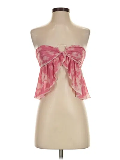 Pre-owned Urban Outfitters Sleeveless Top Pink Strapless Neckline Tops