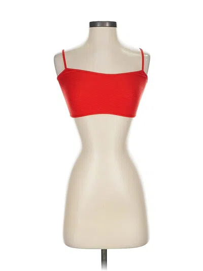 Pre-owned Urban Outfitters Sleeveless Top Red Strapless Neckline Tops