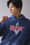 Urban Outfitters Slipknot Graphic Distressed Hoodie Sweatshirt In Navy, Men's At  In Blue