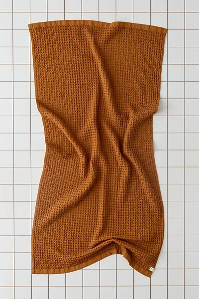 Urban Outfitters Slowtide Guild Waffle Bath Towel In Honey At  In Brown