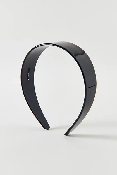 Urban Outfitters Smooth Acrylic Wide Headband In Pitch Black, Women's At
