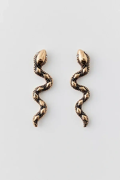 Urban Outfitters Snake Dangle Earring In Gold, Women's At