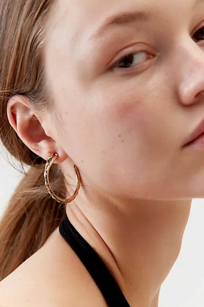 Urban Outfitters Snake Hoop Earring In Gold, Women's At
