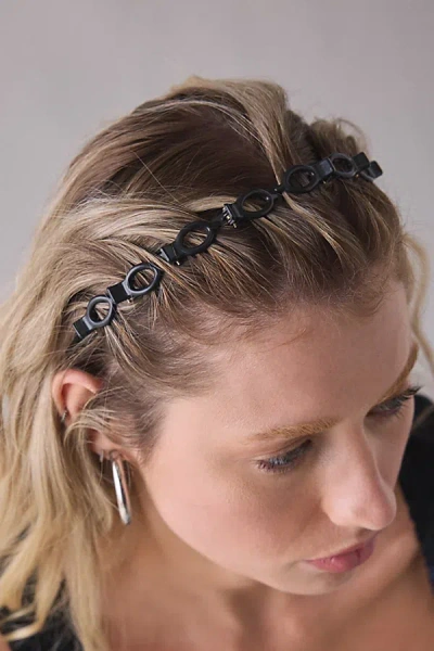 Urban Outfitters Snap Clips Headband In Black, Women's At