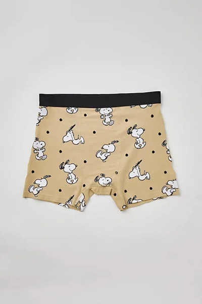 Urban Outfitters Snoopy Boxer Brief In Khaki, Men's At