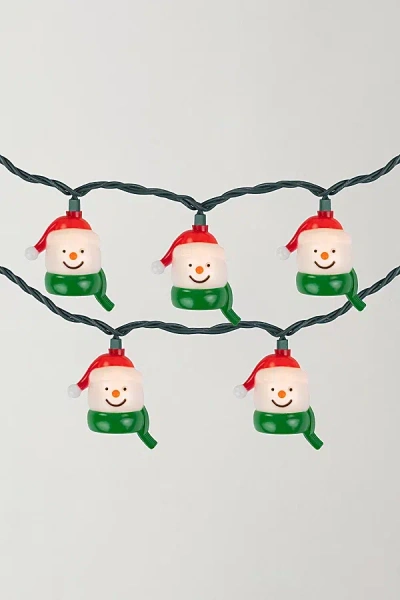 Urban Outfitters Snowman Heads 7ft String Lights In White At  In Multi