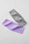 Urban Outfitters Soft & Stretchy Seamless Headband Set In Lavender/grey, Women's At