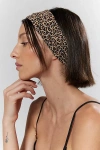 Urban Outfitters Soft & Stretchy Wide Knit Headband Set In Leopard/black, Women's At