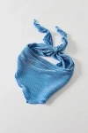 Urban Outfitters Soft Plisse Headscarf In Blue, Women's At