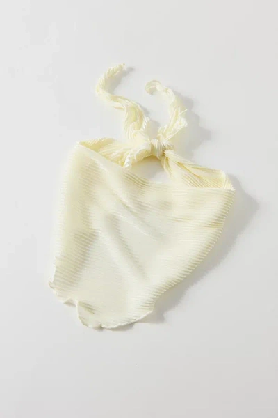 Urban Outfitters Soft Plisse Headscarf In Cream, Women's At  In Neutral