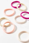 Urban Outfitters Soft Ponytail Holder 8-pack Set In Ivory/pink, Women's At  In Multi