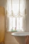 Urban Outfitters Solid Balloon Bow Window Valance Panel In Cream At