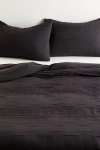 Urban Outfitters Sophia Raw Edge Duvet Set In Dark Grey At  In Gray