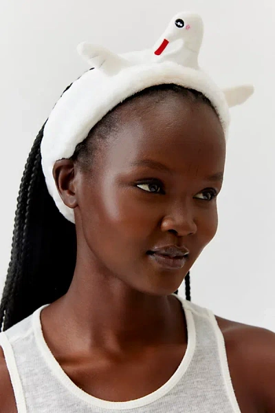 Urban Outfitters Spa Day Headband In Swan At  In Swan