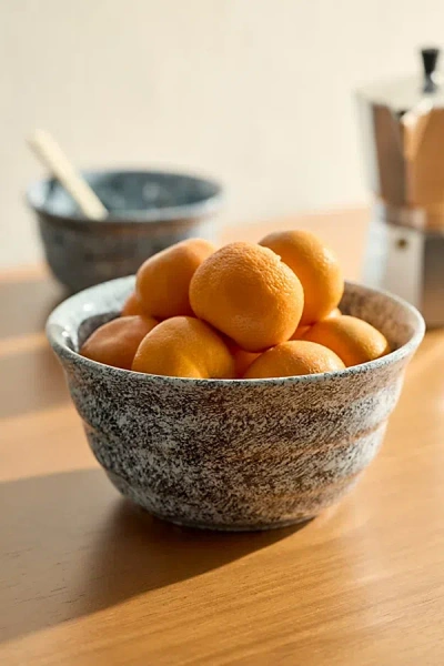 Urban Outfitters Speckled Ceramic Serving Bowl In Blue At