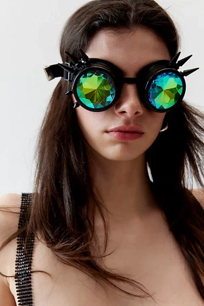 Urban Outfitters Spiked Rave Goggles In Black Rainbow, Women's At