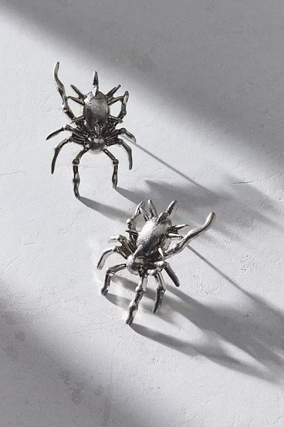 Urban Outfitters Spiked Spider Earring In Silver, Women's At  In Metallic