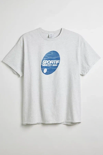 Urban Outfitters Sportif Tee In Grey, Men's At  In Gray
