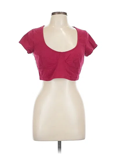 Pre-owned Urban Outfitters Sports Bra In Burgundy