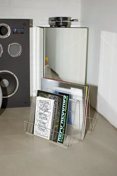 Urban Outfitters Squiggle Acrylic Magazine Rack In Clear At
